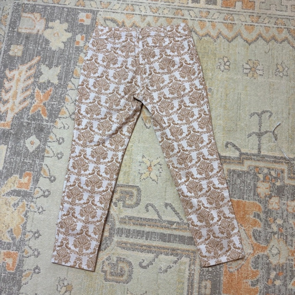 Womens Anthropologie damask cartonnier Charlie ankle straight leg trousers 4 - Picture 10 of 12